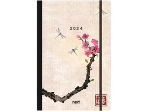 Ημερολόγιο ημερήσιο NEXT Trends flexi με λάστιχο 14x21cm 2024 Japan art